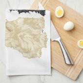 Wheaten & Black Scottish Terriers Geschirrtuch (Viertel Falte)