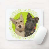 Wheaten & Black Scottish Terriers Mousepad (Mit Mouse)