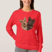 Wheaten & Black Scottish Terriers T-Shirt (Vorderseite)