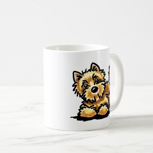 Wheaten Cairn Terrier Art Kaffeetasse (VorderseiteRechts)