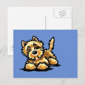 Wheaten Cairn Terrier Postkarte (Vorne/Hinten)