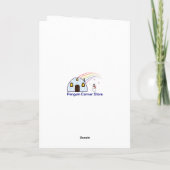 Wheaten Cairn Terrier Tragen eines Weihnachtsbows Karte (Rückseite)