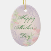 Wheaten Heart Mama Keramik Ornament (Hinten)