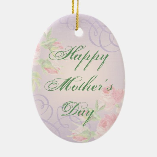 Wheaten Heart Mama Keramik Ornament (Hinten)