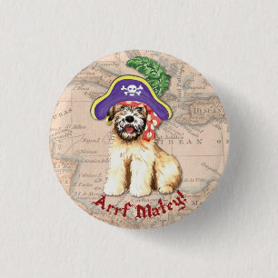Wheaten Pirate Button