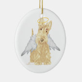 Wheaten Scottie Angel Keramikornament (Rechts)