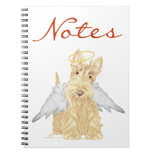 Wheaten Scottie Angel Notizblock (Vorderseite)