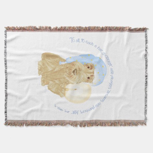 Wheaten Scottie Goodnight Decke (Vorderseite)