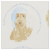 Wheaten Scottie Goodnight Stoff (Nahaufnahme)