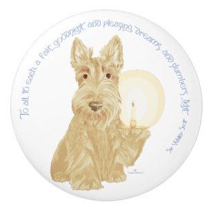 Wheaten Scottie Gute Nacht Keramikknauf