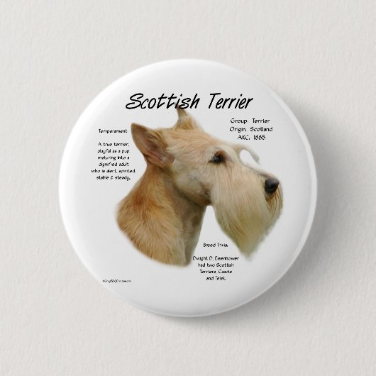Wheaten Scottie History Button (Vorderseite)