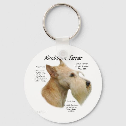 Wheaten Scottie History Schlüsselanhänger (Vorderseite)