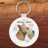 Wheaten Scottie History Schlüsselanhänger (Vorderseite)
