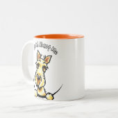 Wheaten Scottie IAAM Zweifarbige Tasse (Vorderseite Links)