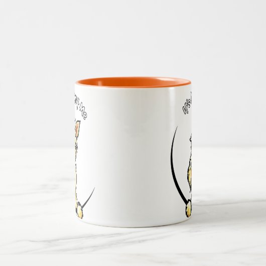 Wheaten Scottie IAAM Zweifarbige Tasse (Mittel)