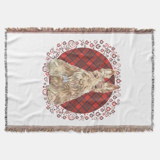 Wheaten Scottie Tartan Decke (Vorderseite)