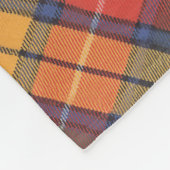 Wheaten Scottie Tartan Fleecedecke (Ecke)