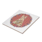 Wheaten Scottie Tartan Fliese (Seite)