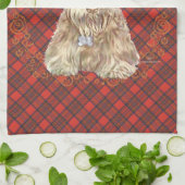 Wheaten Scottie Tartan Handtuch (Gefaltet)