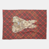 Wheaten Scottie Tartan Handtuch (Horizontal)