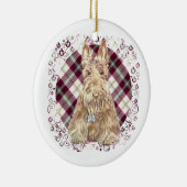 Wheaten Scottie Tartan Keramikornament (Rechts)