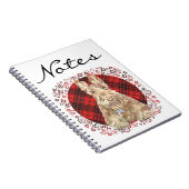 Wheaten Scottie Tartan Notizblock (Rechte Seite)