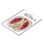 Wheaten Scottie Tartan Notizblock (Linke Seite)