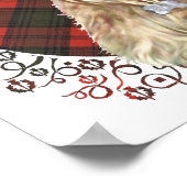 Wheaten Scottie Tartan Poster (Ecke)