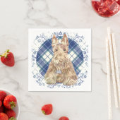 Wheaten Scottie Tartan Serviette (Beispiel)