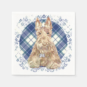 Wheaten Scottie Tartan Serviette