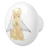 Wheaten Scottish Terrier Angel Keramikknauf (Rechts)