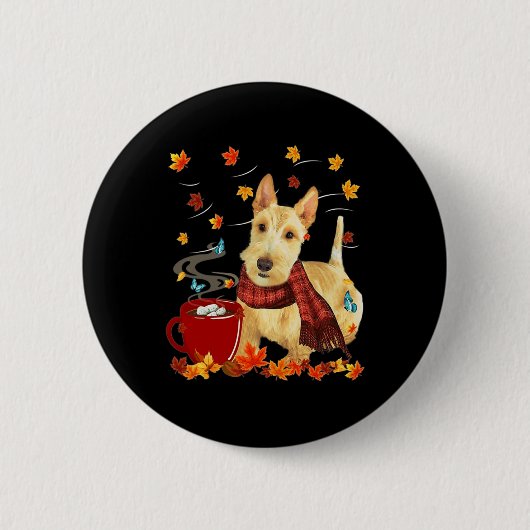 Wheaten Scottish Terrier - Fall - Schokolade - Hot Button (Vorderseite)
