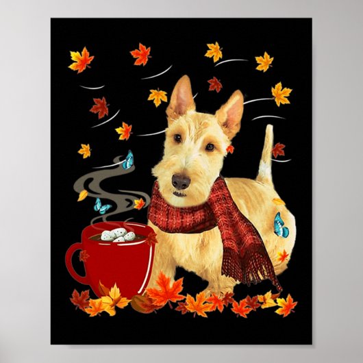 Wheaten Scottish Terrier - Fall - Schokolade - Hot Poster (Vorne)