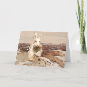 Wheaten Scottish Terrier Grußkarte Karte