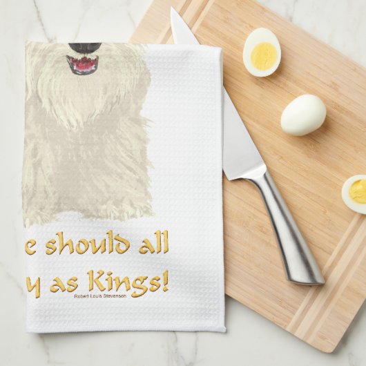 Wheaten Scottish Terrier King Handtuch (Viertel Falte)