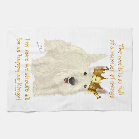 Wheaten Scottish Terrier King Handtuch (Horizontal)