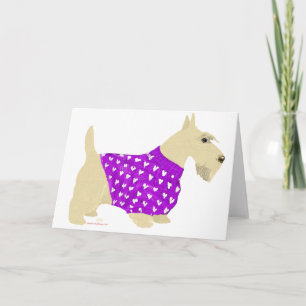 Wheaten Scottish Terrier Pullover Feiertagskarte