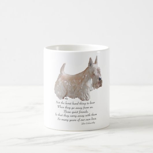 Wheaten Scottish Terrier Rainbow Bridge Kaffeetasse (Mittel)