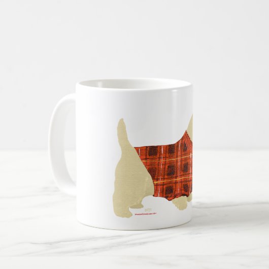 Wheaten Scottish Terrier Sweater Kaffeetasse (Vorderseite Links)