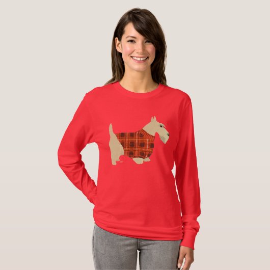 Wheaten Scottish Terrier Sweater T-Shirt (Vorne ganz)