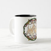 Wheaten Scottish Terriers Zweifarbige Tasse (Vorderseite Links)