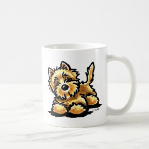 Wheaten Steinhaufen-Terrier-Kunst Kaffeetasse