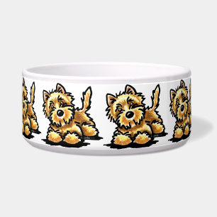 Wheaten Steinhaufen Terrier Napf