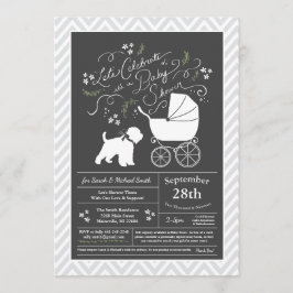 Wheaten Terrier Baby Shower Gender Neutral Einladung