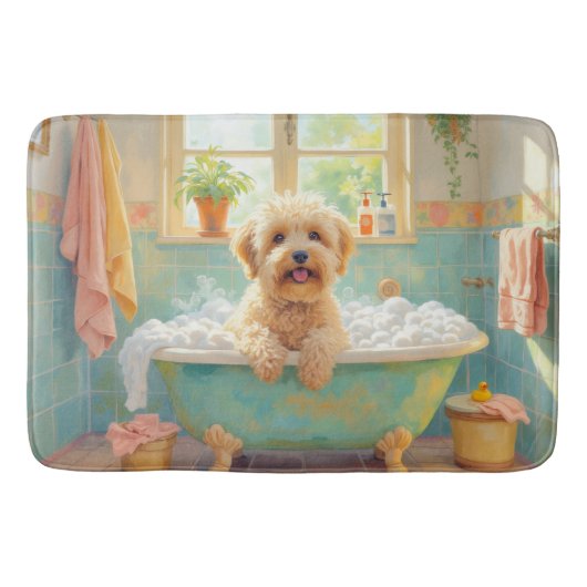 Wheaten Terrier Badezimmer Dekor Badematte (Vorderseite)