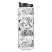 WHEATEN Terrier Black Toile mit/Anpassung Thermosbecher (Nach rechts gedreht)