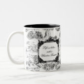 WHEATEN Terrier Black Toile mit/Anpassung Zweifarbige Tasse (Links)