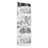 WHEATEN Terrier Black Toile Thermosbecher (Nach rechts gedreht)