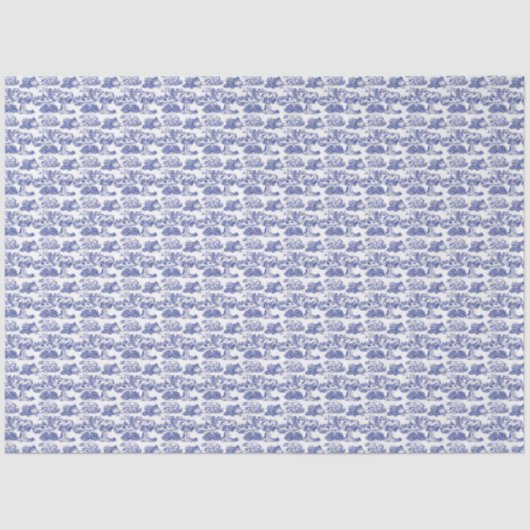 WHEATEN Terrier Blue Toile Seidenpapier (Vorderseite)