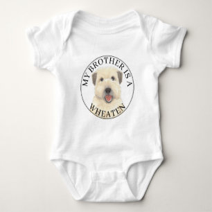 Wheaten Terrier Brother Baby Strampler